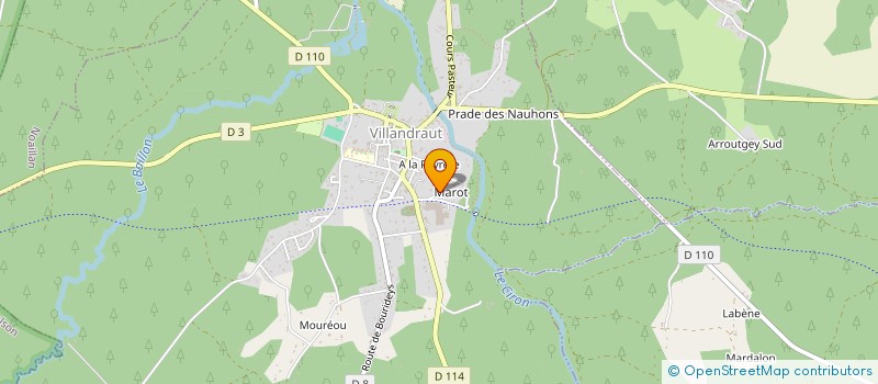 localisation de l'entreprise STEELPAN MUSIC  VILLANDRAUT