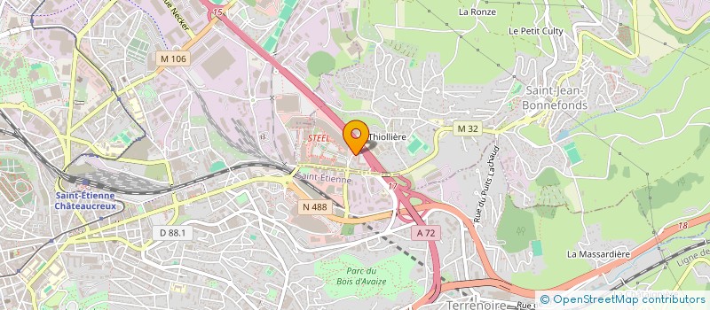 localisation de l'entreprise STEELS AUTO  SAINT-JEAN-BONNEFONDS