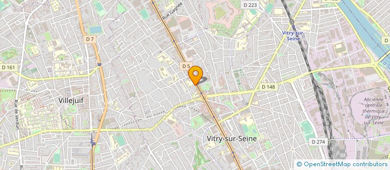 localisation de l'entreprise STEEMA à VITRY-SUR-SEINE