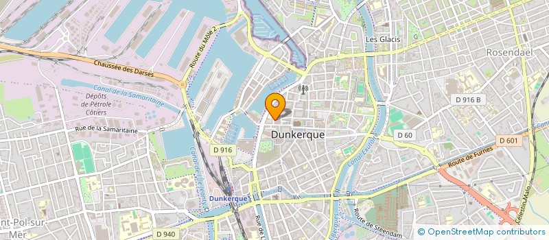localisation de l'entreprise STEEN à DUNKERQUE
