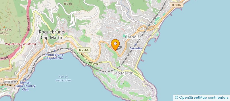 localisation de l'entreprise STEEN INVEST à ROQUEBRUNE-CAP-MARTIN