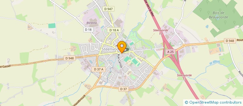 localisation de l'entreprise STEEN VTC  STEENVOORDE