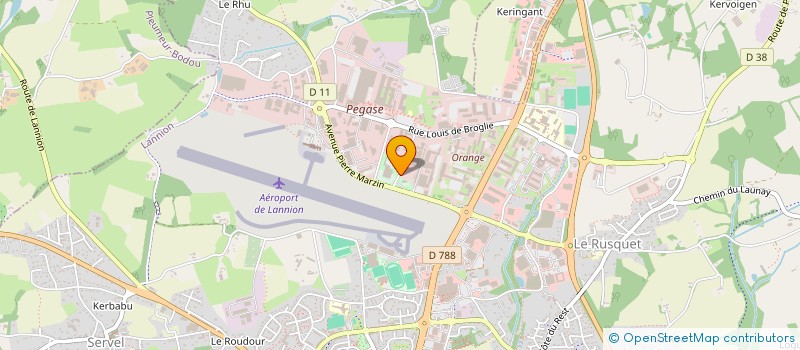 localisation de l'entreprise STEENOX à LANNION