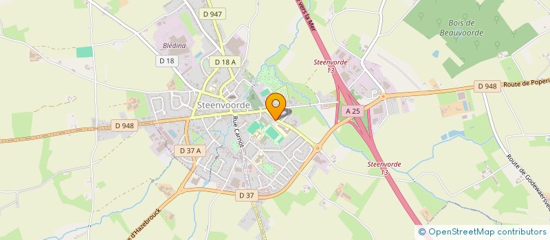 localisation de l'entreprise STEENVOORDE AMBULANCES à STEENVOORDE