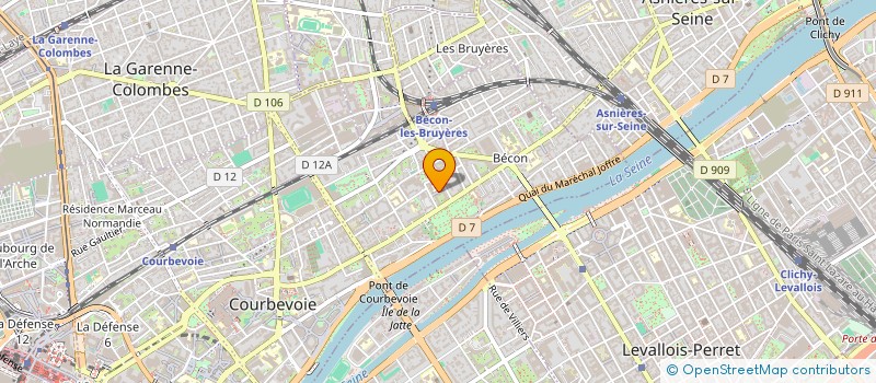 localisation de l'entreprise STEERTO à COURBEVOIE