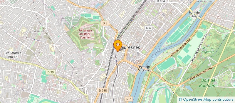 localisation de l'entreprise STEET PROCOM à SURESNES