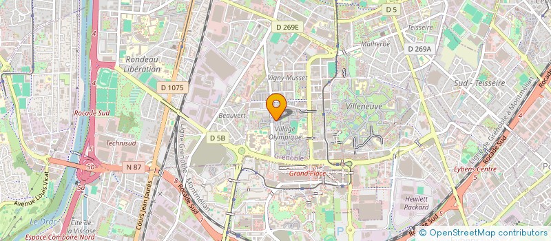 localisation de l'entreprise STEEVA ORGANISATION  GRENOBLE