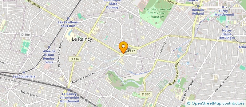 localisation de l'entreprise STEEVE CAMPRASSE TRANSACTIONS IMMOBILIER à LE RAINCY
