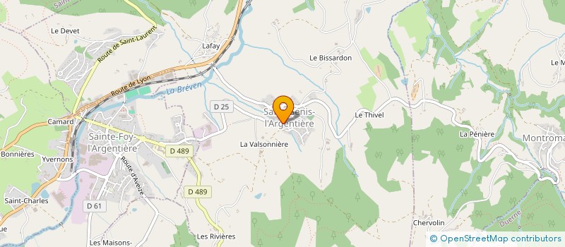 localisation de l'entreprise STEEVES GUIOTTO  SAINT-GENIS-L'ARGENTIERE