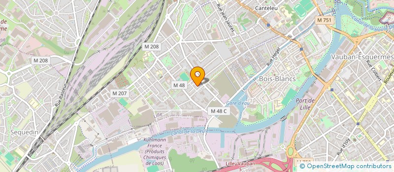 localisation de l'entreprise STEF 2000 à LILLE