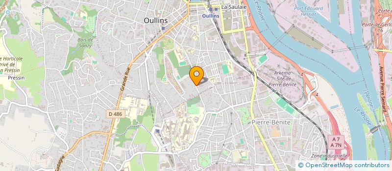 localisation de l'entreprise STEF 2A2C OLIVATI  OULLINS-PIERRE-BENITE
