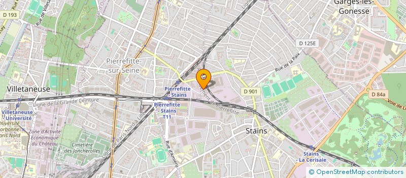 localisation de l'entreprise STEF à PIERREFITTE-SUR-SEINE