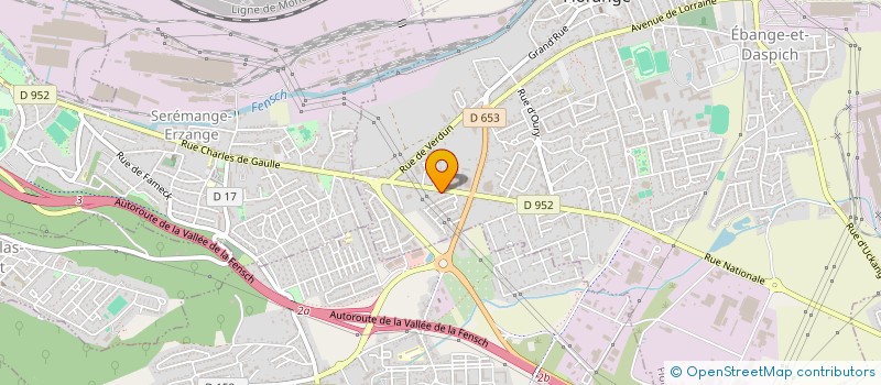localisation de l'entreprise STEF à FLORANGE