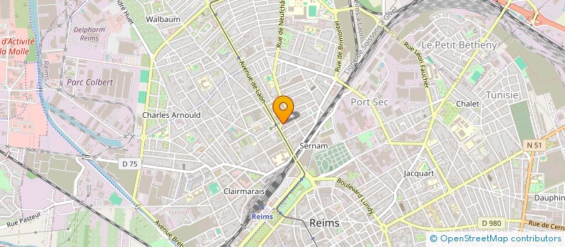 localisation de l'entreprise STEF à REIMS