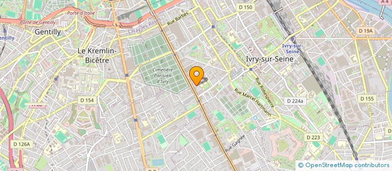 localisation de l'entreprise STEF  IVRY-SUR-SEINE