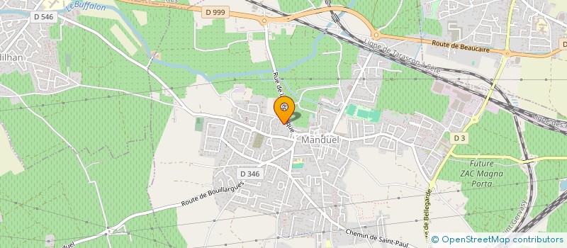 localisation de l'entreprise STEF  MANDUEL