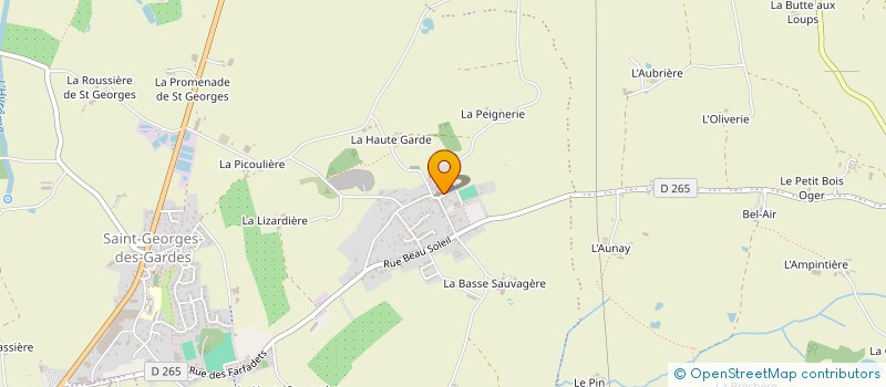 localisation de l'entreprise STEF ABBAYE NOTRE DAME DES GARDES  CHEMILLE-EN-ANJOU