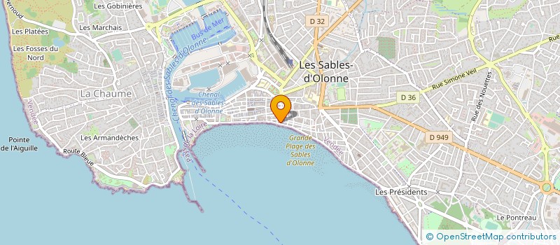 localisation de l'entreprise STEF ABIL CHARBONNEAU PROMO CONST SIPO à LES SABLES D'OLONNE