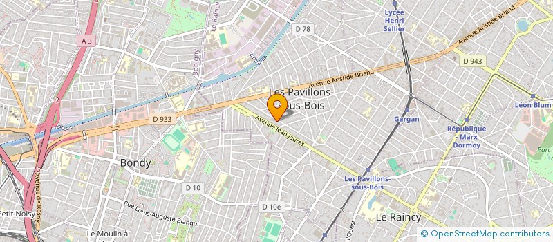 localisation de l'entreprise STEF ACHOUR TANI à LES PAVILLONS-SOUS-BOIS