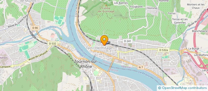 localisation de l'entreprise STEF AGOSTINIS  TAIN-L'HERMITAGE