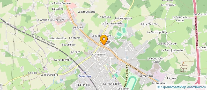 localisation de l'entreprise STEF AMPHOUX PHILIPPE ET MARIE-CLAUDE  ECOMMOY