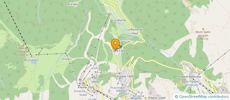 localisation de l'entreprise STEF ANTONIO ET DELENNE à LA PLAGNE TARENTAISE