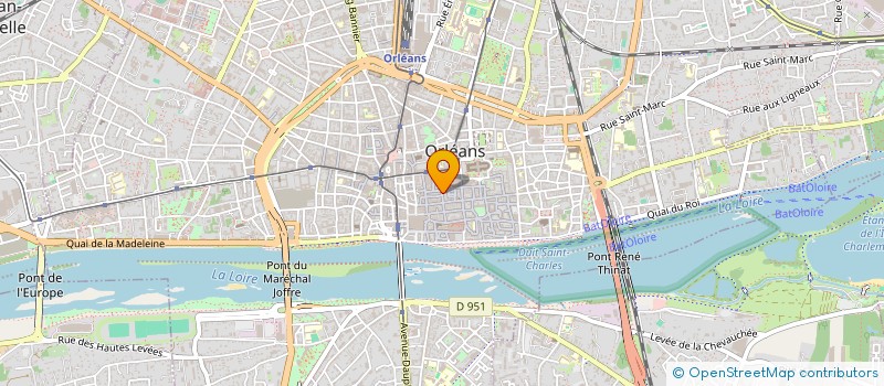 localisation de l'entreprise STEF ARHAN-TILLY-FOULNY à ORLEANS