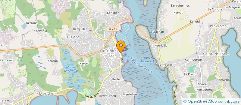 localisation de l'entreprise STEF ARTUR JEAN GILLES-BLATEAU DOMINIQUE  LA TRINITE-SUR-MER