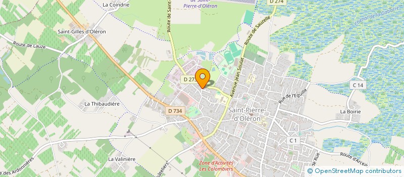 localisation de l'entreprise STEF AUGER PEPONNET à SAINT-PIERRE-D OLERON