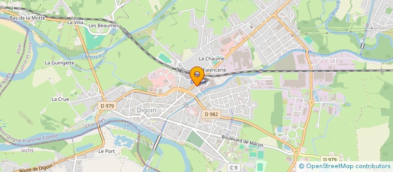 localisation de l'entreprise STEF AUX LONGS COURS à DIGOIN