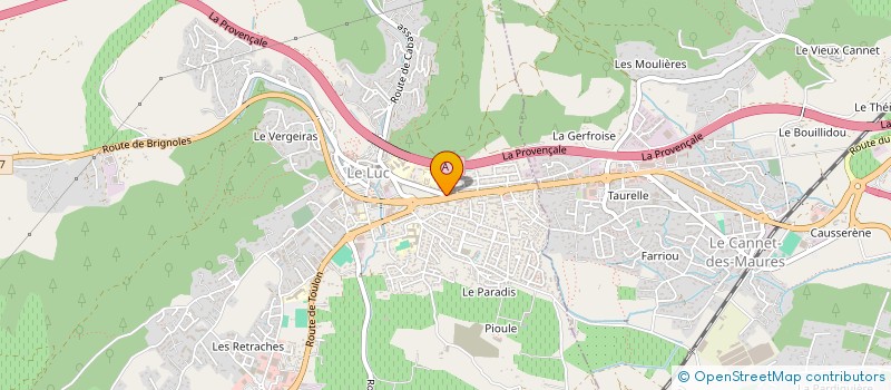 localisation de l'entreprise STEF BAILLY DIDIER RABINOIT FRANCIS à LE LUC