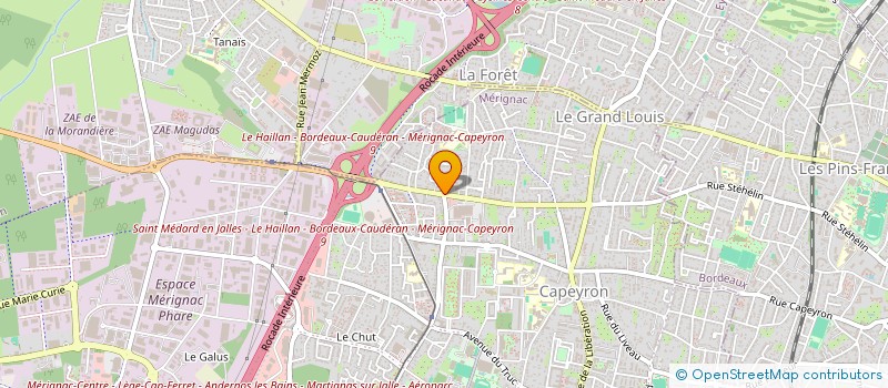 localisation de l'entreprise STEF BARBA MARTIN  MERIGNAC