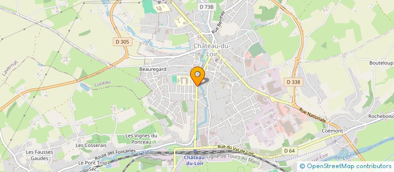 localisation de l'entreprise STEF BARDIN BOUVET à MONTVAL-SUR-LOIR