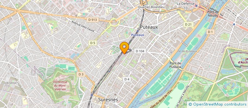 localisation de l'entreprise STEF BAUDARD-DUGUE à SURESNES