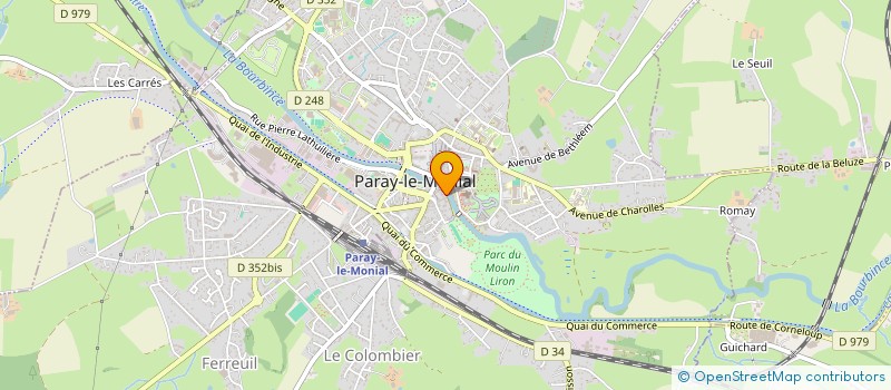 localisation de l'entreprise STEF BAUDOT JACQUES ET BERNET PASCALE à PARAY-LE-MONIAL