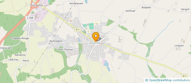 localisation de l'entreprise STEF BELLEC   KERROVAULT  PLUMELIAU-BIEUZY