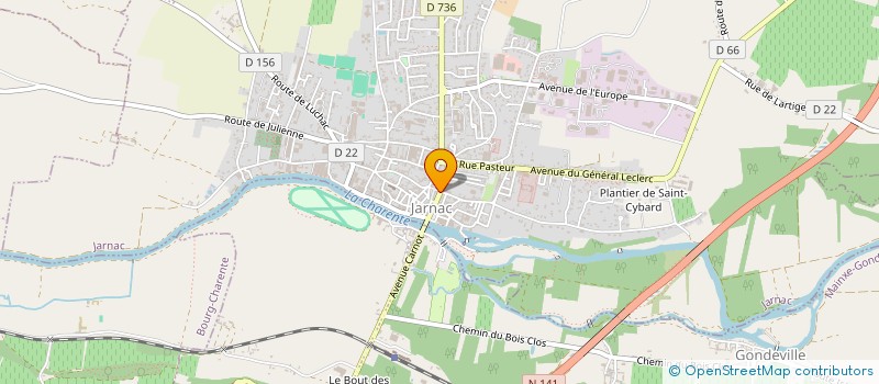 localisation de l'entreprise STEF BENETEAU CEDRIC ET CAROLE à JARNAC