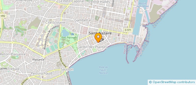 localisation de l'entreprise STEF BERGEROT BARHOLOMOT  SAINT-NAZAIRE