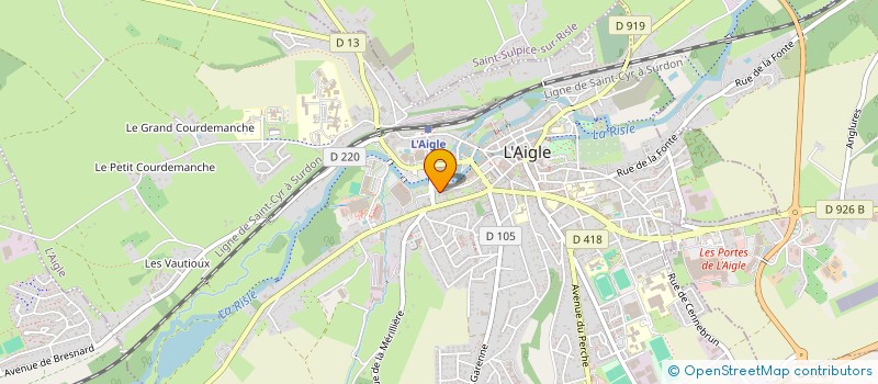 localisation de l'entreprise STEF BERNARD-BRUGERE à L'AIGLE
