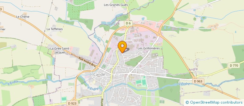 localisation de l'entreprise STEF BERNARD RAKOTONIAINA à CANDE