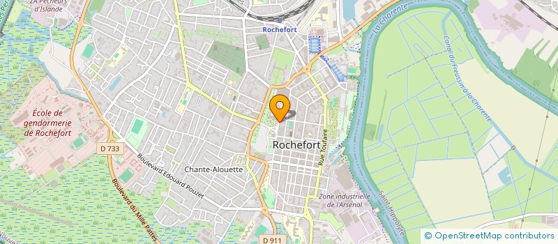 localisation de l'entreprise STEF BIENFAIT PACORY  ROCHEFORT