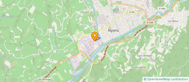 localisation de l'entreprise STEF BISE FRERES  NYONS