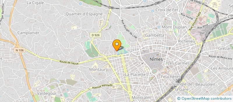 localisation de l'entreprise STEF BOIVIN ET BROUSSOUS ARCHITECTES à NIMES