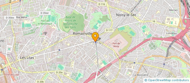 localisation de l'entreprise STEF BOUGHEMZA ET BOUFOUS à ROMAINVILLE
