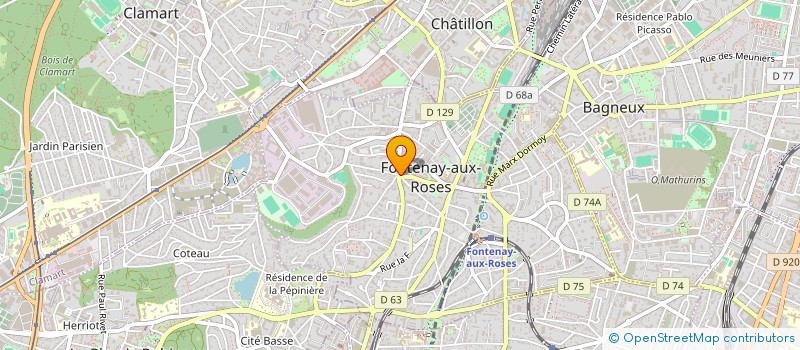 localisation de l'entreprise STEF BOUIRI ZITOUN à FONTENAY-AUX-ROSES