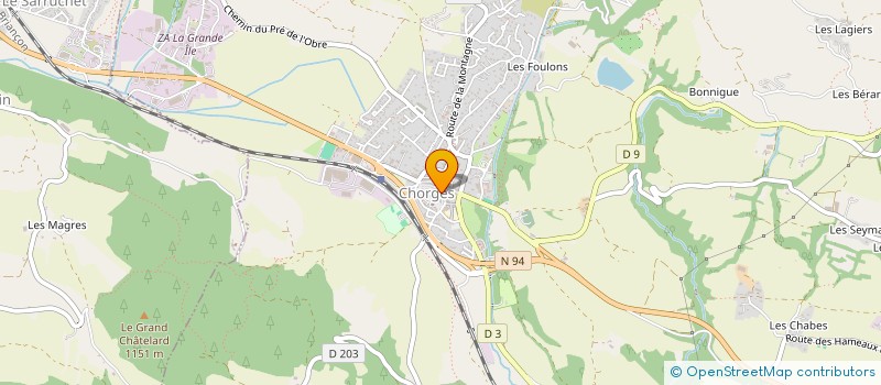 localisation de l'entreprise STEF BOURGOGNE FRERES à CHORGES