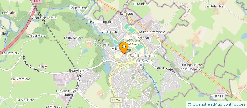 localisation de l'entreprise STEF BUREAU FRERES à SAINT-LAURENT-SUR-SEVRE