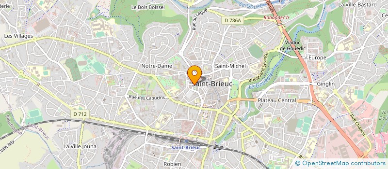 localisation de l'entreprise STEF CABINET INFIRMIER à SAINT-BRIEUC