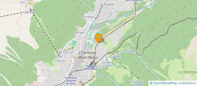 localisation de l'entreprise STEF CACHAT MARCEL ET ARLETTE  CHAMONIX-MONT-BLANC
