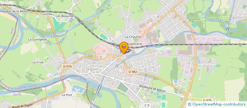 localisation de l'entreprise STEF CAGIB  DIGOIN